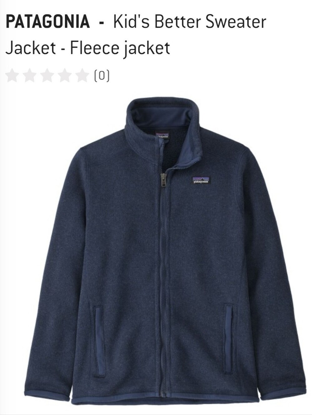 PATAGONIA Kids' Better Sweater® Fleece Jacket - Blue - XL (14) (EUC)